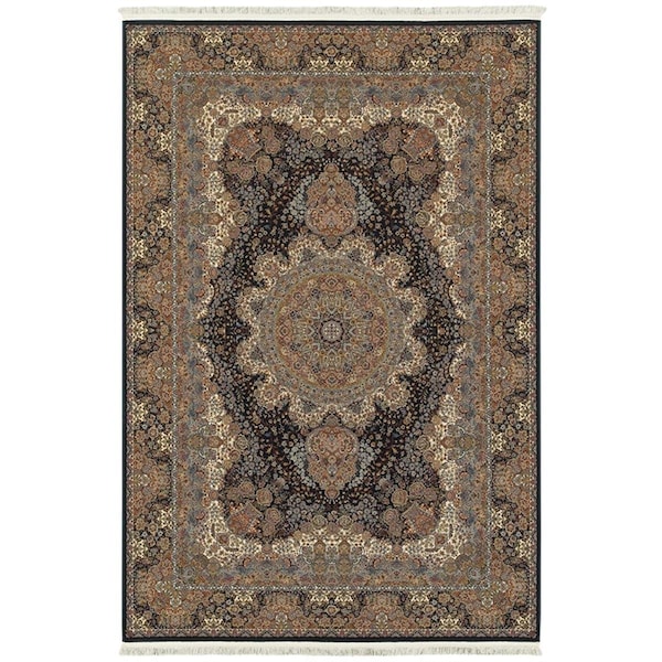 Oriental Weavers 5 ft. 3 in. x 7 ft. 6 in. Masterpiece Traditional Area Rug, Navy M5501K160230ST - main